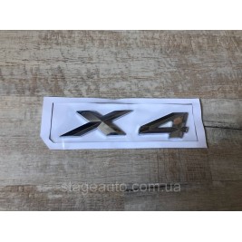 Nameplate Inscription Trunk BMW X4, G02, F26, X4