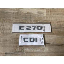Nameplate Inscription Trunk Mercedes Benz E270 CDI, W124, W210, W211, W212, W213, E270 CDI, E270, CDI