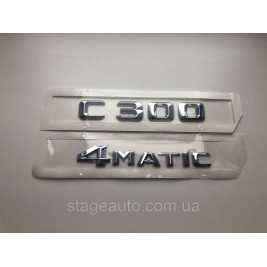 Шильдік Напис Багажника Мерседес, Mercedes Benz, C300 4matic , W202,W203,W204,W205, C300, 4matic
