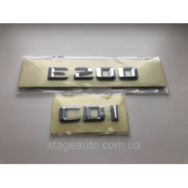 Шильдік Напис Багажника Mercedes, Mercedes Benz, E200 CDI, W124, W210, W211, W212, W213, E 200 CDI, E200,
