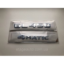 Шильдік Напис Багажника Mercedes, Mercedes GL450 4matic, X164, X166, GL450,4matic, GL450 4matic