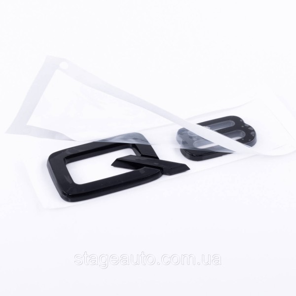 Emblem sticker Q8 Audi Audi Black on the trunk lid