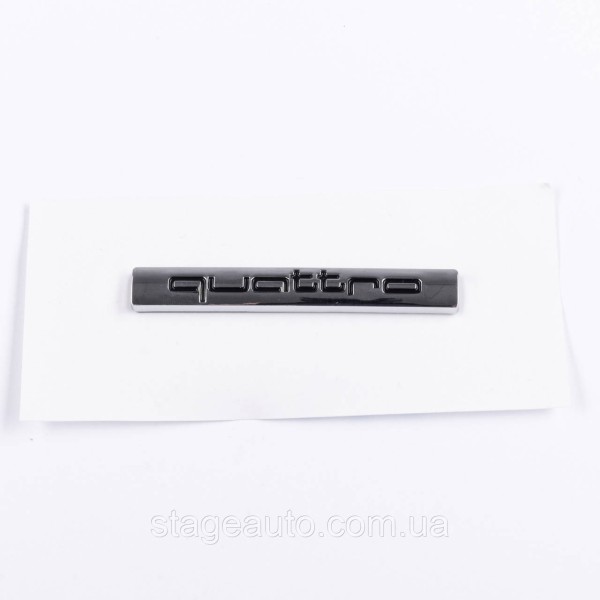 Trunk nameplate, trunk inscription Audi, Audi Quattro, Quattro, A3, A4, A5, A6, A7, A8, Q3, Q5, Q7,