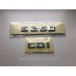 Nameplate Inscription Trunk Mercedes Benz S250 CDI, S250 CDI, W140, W220, W221, W222, W223, S250, CDI