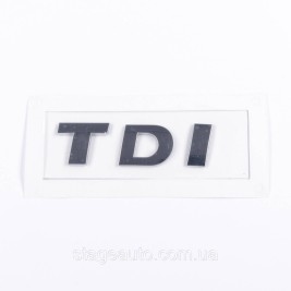 Emblem sticker on the trunk lid TDI TDI VW Volkswagen 72x25 mm Chrome