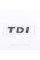 Emblem sticker on the trunk lid TDI TDI VW Volkswagen 72x25 mm Chrome