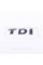 Emblem sticker on the trunk lid TDI TDI VW Volkswagen 72x25 mm Chrome