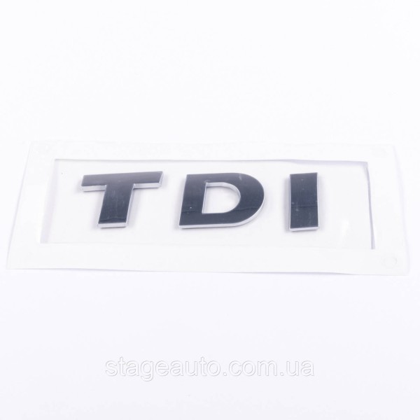 Emblem sticker on the trunk lid TDI TDI VW Volkswagen 72x25 mm Chrome