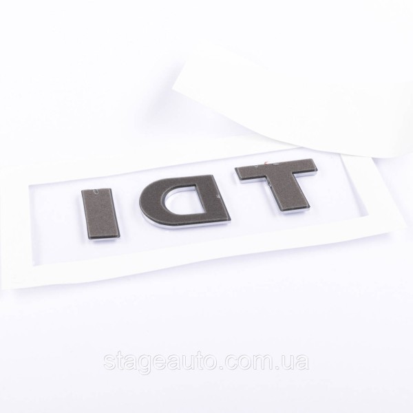 Emblem sticker on the trunk lid TDI TDI VW Volkswagen 72x25 mm Chrome