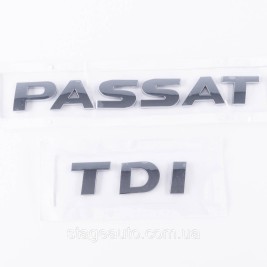 Шильдики емблеми на багажник PASSAT TDI, ПАСАТ ТДІ хром (комплект)