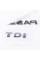 Emblem plates for the trunk PASSAT TDI, PASSAT TDI chrome (set)