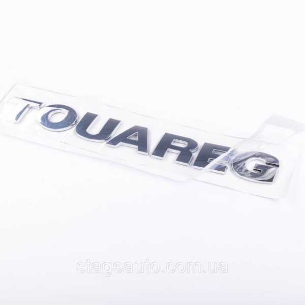 Emblem sticker on the trunk lid TOUAREG Volkswagen TOUAREG 23 x 2.3 cm Chrome