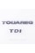 Шильдики емблеми на багажник TOUAREG TDI, ТУАРЕГ ТДІ хром (комплект)