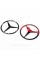 Емблема значок Mercedes Benz, Mercedes 90 мм на кришку багажника Чорний глянець