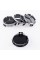 Caps plugs for Mercedes Benz disks Mercedes 60 mm Black Gloss + chrome