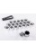 Wheel Bolt Caps 17mm Set 20 pcs Protective Bolt Covers for Alloy Wheels