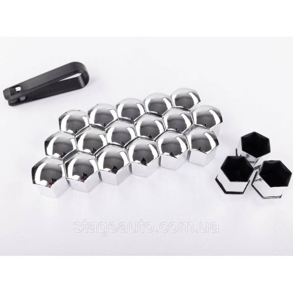 Wheel Bolt Caps 17mm Set 20 pcs Protective Bolt Covers for Alloy Wheels