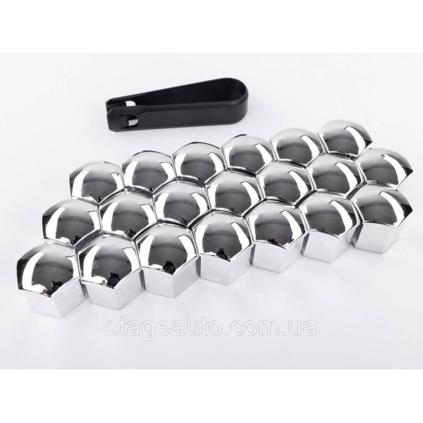Wheel Bolt Caps 17mm Set 20 pcs Protective Bolt Covers for Alloy Wheels
