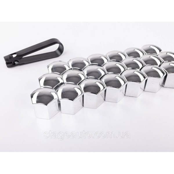 Wheel Bolt Caps 17mm Set 20 pcs Protective Bolt Covers for Alloy Wheels