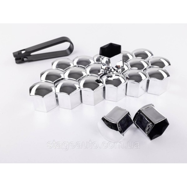 Wheel Bolt Caps 17mm Set 20 pcs Protective Bolt Covers for Alloy Wheels