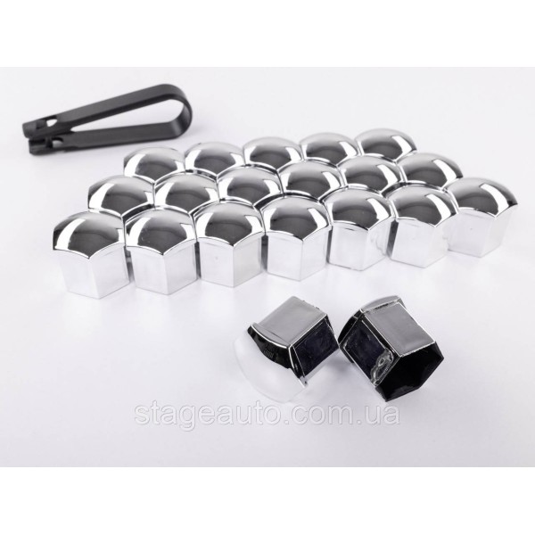 Wheel Bolt Caps 17mm Set 20 pcs Protective Bolt Covers for Alloy Wheels