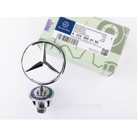 Emblem sight Mercedes badge in the hood Mercedes Stern, A2108800186