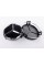 Caps plugs for Mercedes Benz disks Mercedes 75 mm Black Gloss + chrome A2204000125