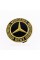 Ковпачки заглушки на литі диски Mercedes Benz Мерседес 75 мм чорні, золотий герб