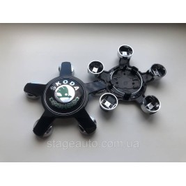 Caps with Skoda logo from Audi, 4F0601165N, 4F0 601 165 N
