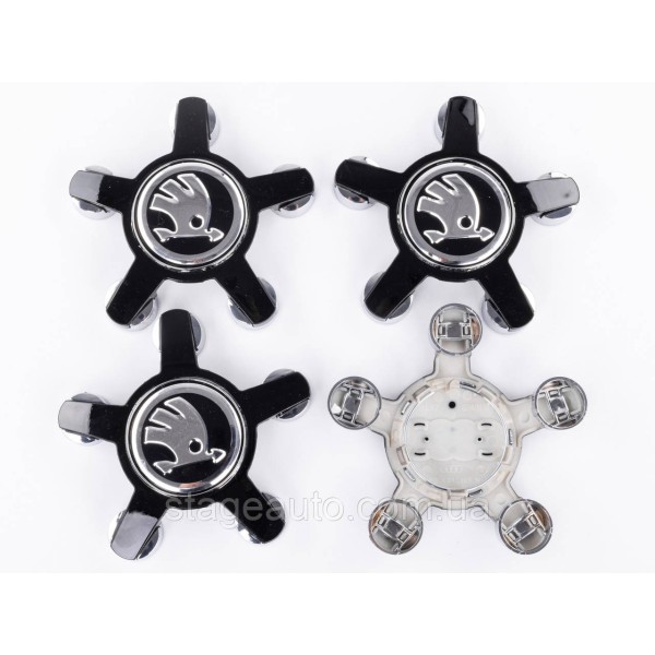 Caps with Skoda logo for Audi disks, 4F0601165N, 4F0 601 165 N