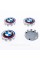 Caps plugs for alloy wheels Anniversary 50 years of BMW BMW Motorsport Tricolor 68 mm