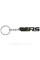 VRS keychain for Skoda car keys, black gloss metallic