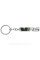VRS keychain for Skoda car keys, black gloss metallic