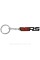 VRS keychain for Skoda car keys red, black glossy metallic