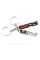VRS keychain for Skoda car keys red, black glossy metallic