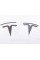TESLA emblem 80x77 mm badge, sticker, logo on the hood trunk lid Tesla chrome