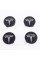 Caps plugs for alloy wheels TESLA Tesla 58 mm Gray metallic 6005879-00-A, TLB0011 set