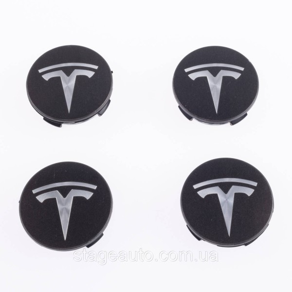 Caps plugs for alloy wheels TESLA Tesla 58 mm Gray metallic 6005879-00-A, TLB0011 set