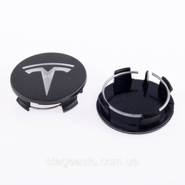 Caps plugs for alloy wheels TESLA Tesla 58 mm Gray metallic 6005879-00-A, TLB0011 set
