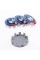 Caps plugs for alloy wheels Anniversary 50 years of BMW BMW Motorsport inscription around the circle Tricolor 68 mm