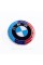 BMW emblem 82mm Anniversary 50 years Motorsport inscription around the circle Tricolor