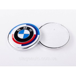 Емблема у кермо BMW БМВ 45 мм Ювілейна 50 років Motorsport Триколор