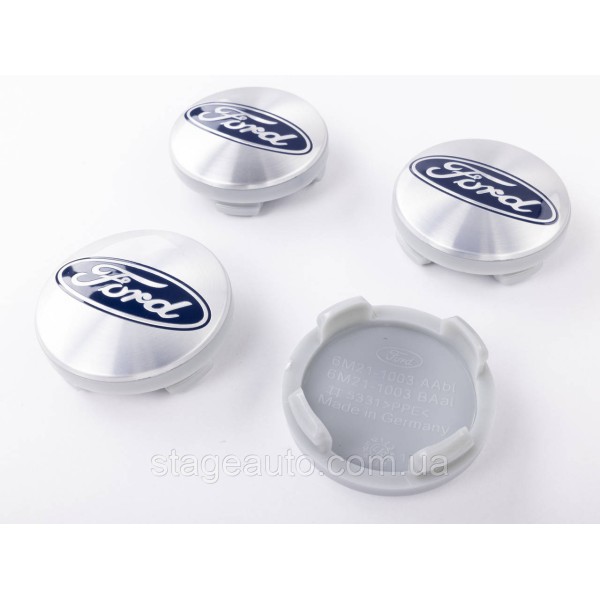 Caps plugs for alloy wheels FORD Ford 54 mm Gray metallic (Silver) 6M21-1003