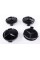 Caps plugs for alloy wheels Mercedes-Benz Mercedes 75 mm OLD Black gloss