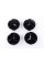 Caps plugs for alloy wheels Mercedes-Benz Mercedes 75 mm OLD Black gloss
