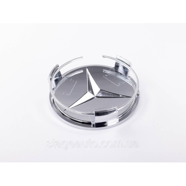 Caps plugs for alloy wheels Mercedes-Benz Mercedes 75 mm OLD Chromed