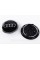 Caps plugs for alloy wheels Audi Audi 69 mm Black with chrome rim 4B0601170A