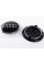 Caps plugs for alloy wheels Audi Audi 69 mm Black with chrome rim 4B0601170A