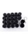 VW Volkswagen Bolt Caps 19mm, Black. Set of 20 Touareg Transporter, Nut Caps