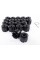 VW Volkswagen Bolt Caps 19mm, Black. Set of 20 Touareg Transporter, Nut Caps